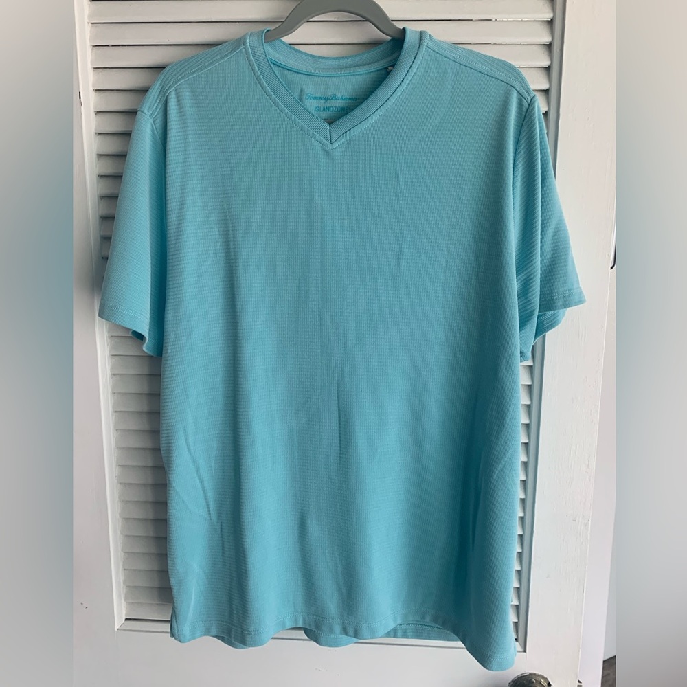 Tommy Bahama Blue Short Sleeve Tee V-Neck